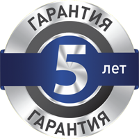 Официальный значок 5 лет гарантии